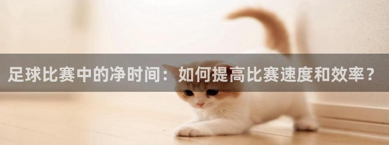 足球比赛中的净时间：如何提高比赛速度和效率？