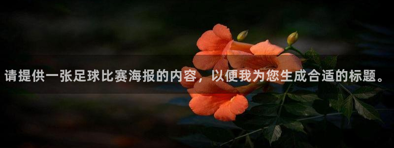 请提供一张足球比赛海报的内容，以便我